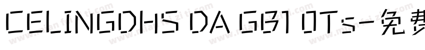 CELINGDHS DA GB1 0Ts字体转换